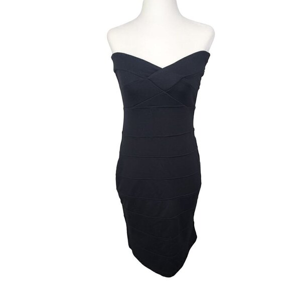 Tube Bandage Little Black Dress Women's Size Large - Picture 1 of 12